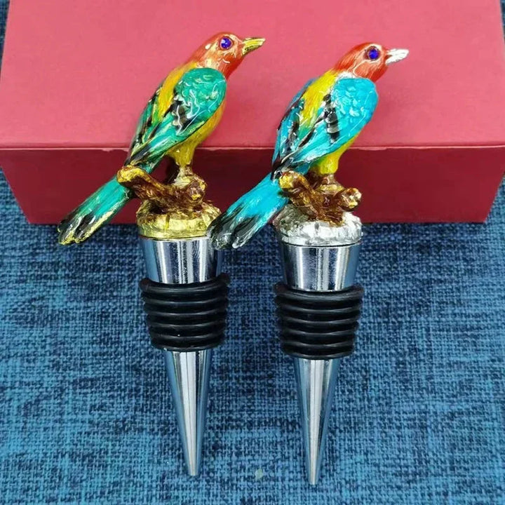 Bird Metal Wine Bottle Stopper Handmade Stopper Home Bar Accessories | Bowlift
