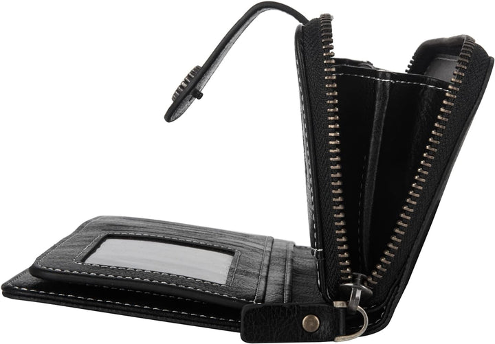 Stylish Leather Wallet with Wristband Bowlift