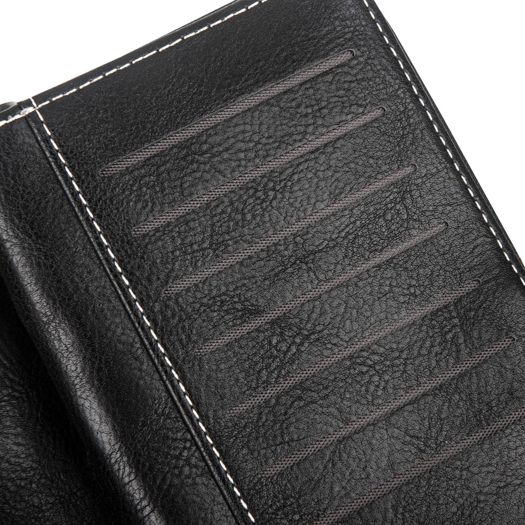 Stylish Leather Wallet with Wristband Bowlift