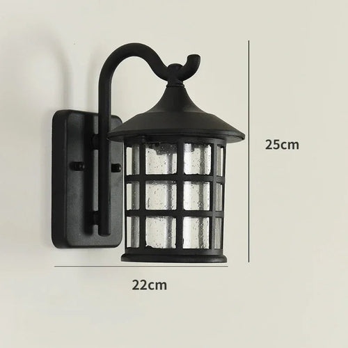 BowLift | BalconyBright | Waterproof Retro Wall Lamp for Outdoor