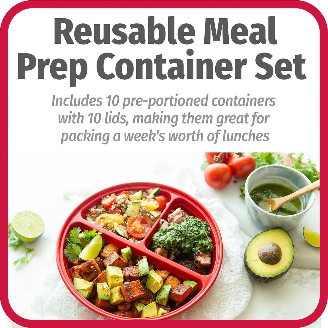 BowLift | BPA-free Meal Prep Containers, Set of 10