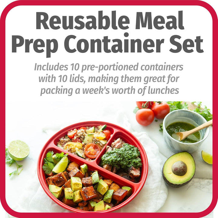 BowLift | BPA-free Meal Prep Containers, Set of 10