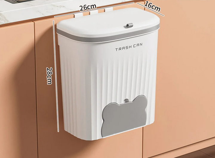EcoBin Kitchen & Bathroom Wall Trash Can – 8.5L / 12L with Lid Bowlift