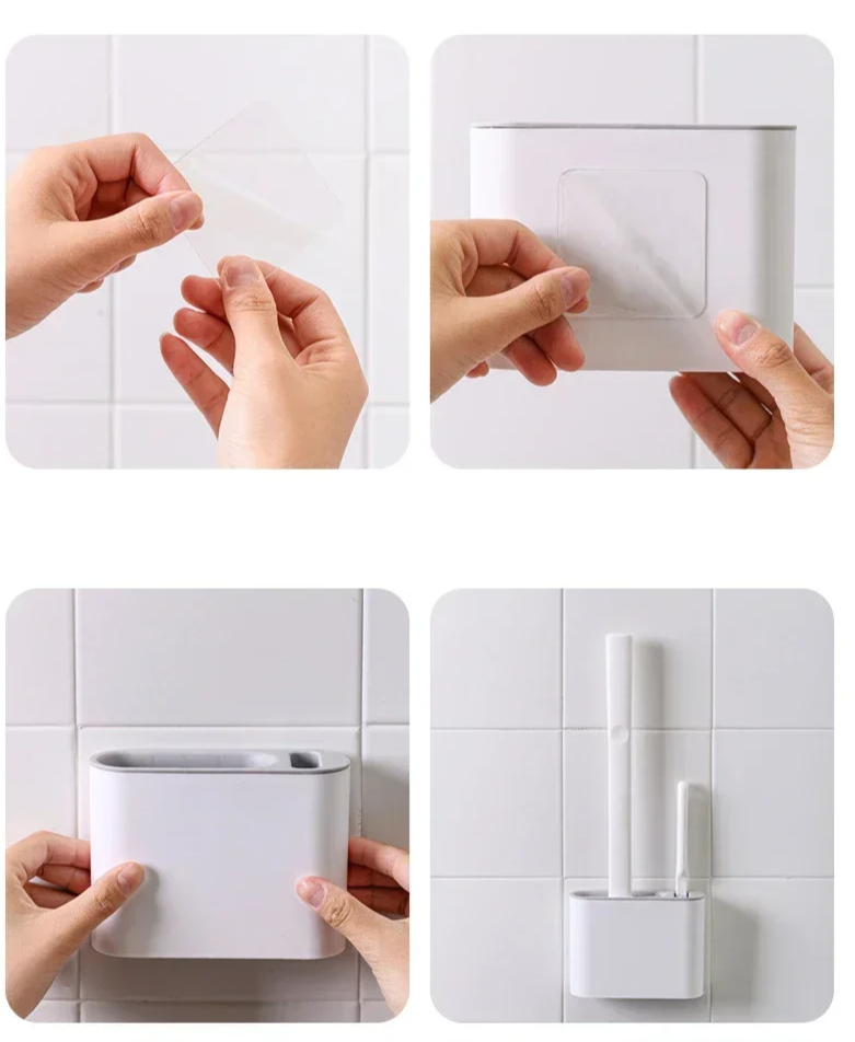 FlexiClean Silicone Toilet Brush Set Bowlift