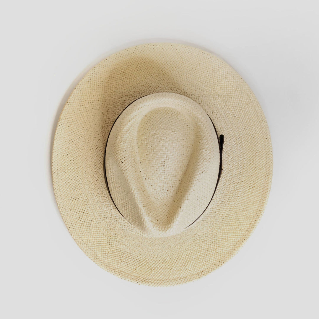 Modern Minimalist Straw Fedora Hat – Coffee | Bowlift