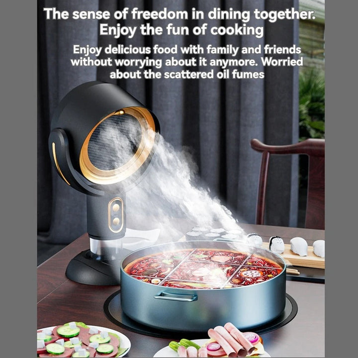 BowLift | SmokeAway Venti – Portable Air Purifier Fan with Ion Technology and USB Charger