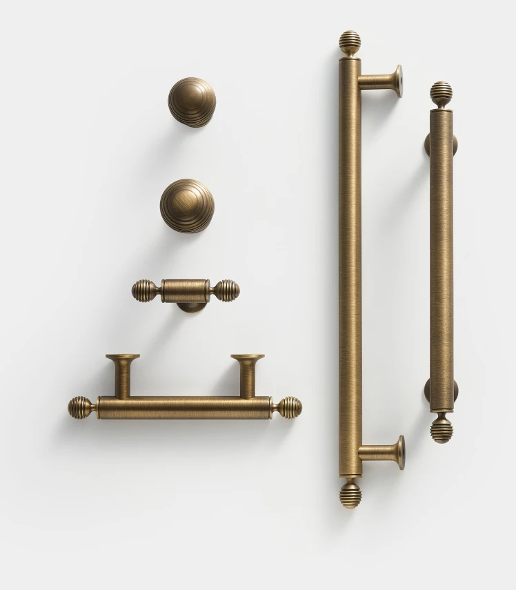 BrassElegance Solid Brass Antique T-Griff Bowlift