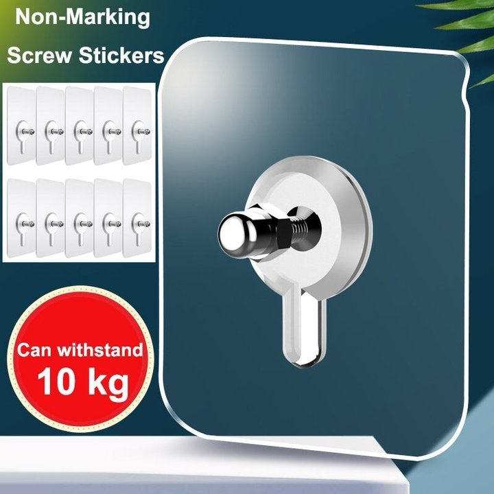 BowLift | Self Adhesive Nails Wall Mount Non-Trace Screw Hook Stickers