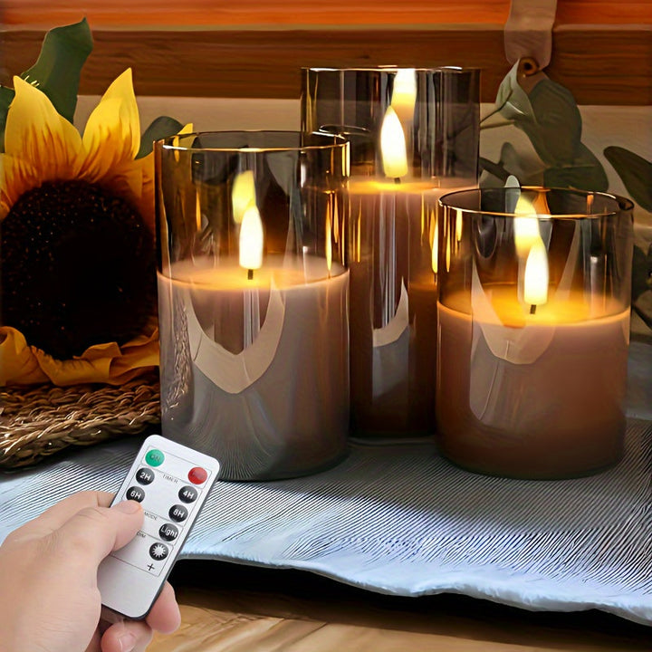 BowLift | LuxeLumen LED Candle Set | Elegant LED candles with remote control for atmospheric ambiance