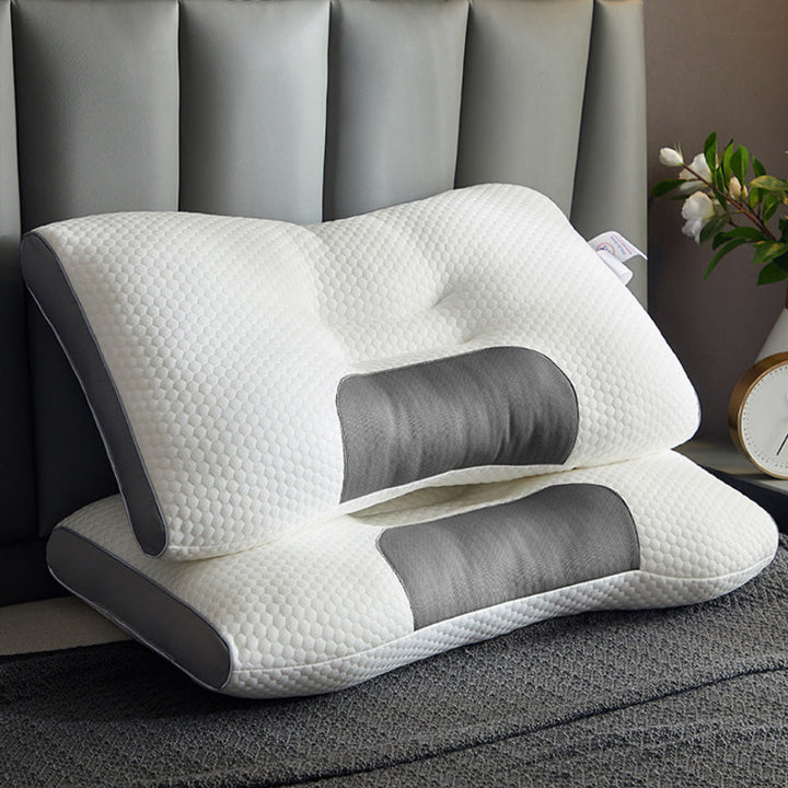 BowLift | LuxiRest Antibacterial Massage Cushion | Ergonomic Neck Support for Revitalizing Sleep and Relaxation