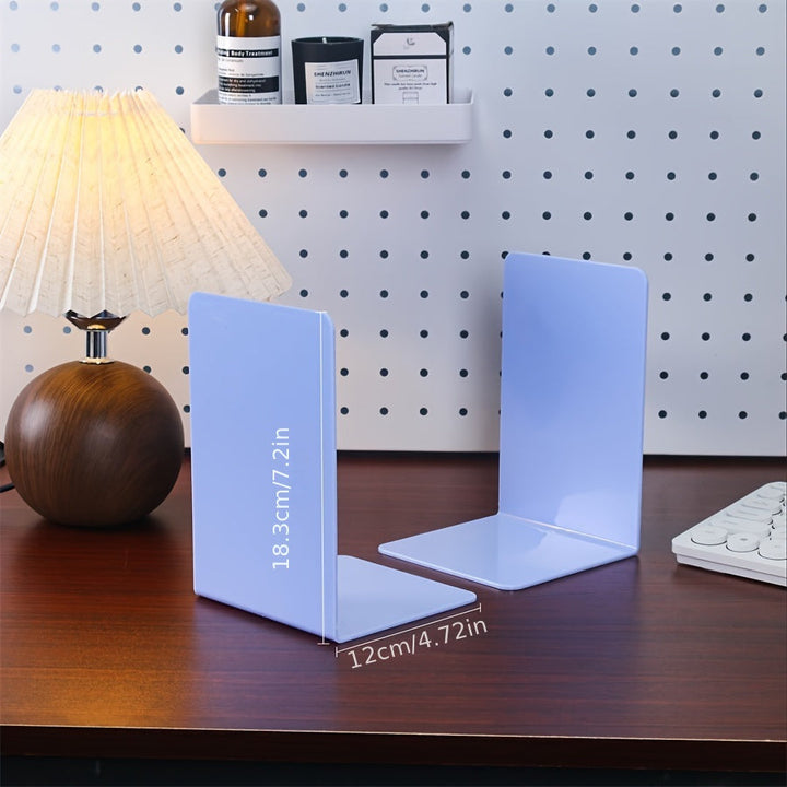 ClearStand - Elegant Transparent Bookends Set of 2 Bowlift