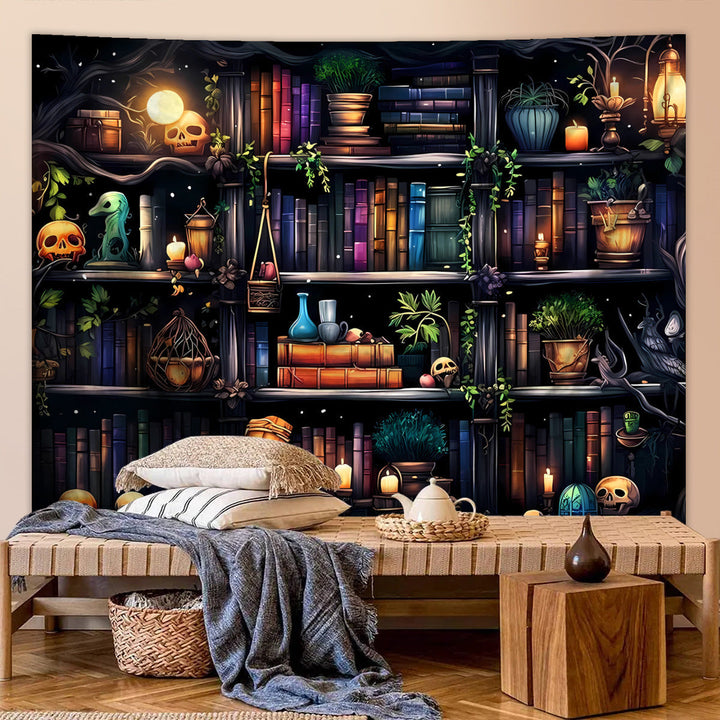 BowLift | Skeleton Horror Halloween Tapestry