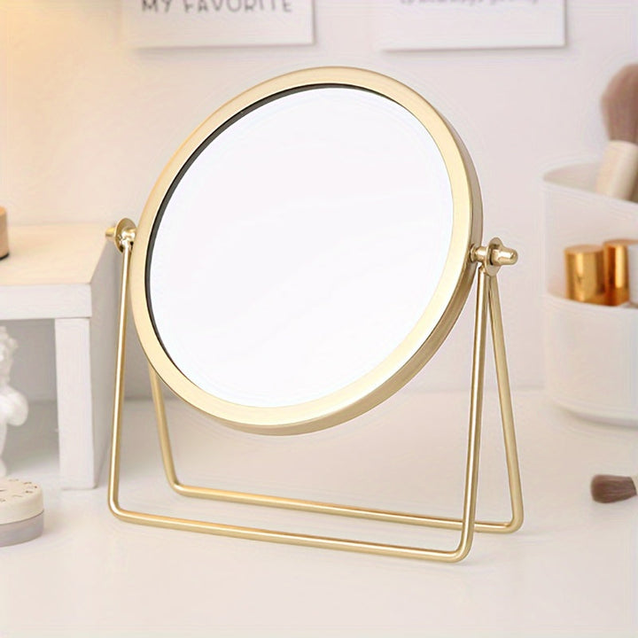 VintageGlow – Adjustable Makeup Mirror with Iron Frame Bowlift