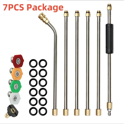BowLift | 4000 PSI Telescoping High Pressure Washer Wand Set for Gutter & Roof Drainage & Walls Cleaning