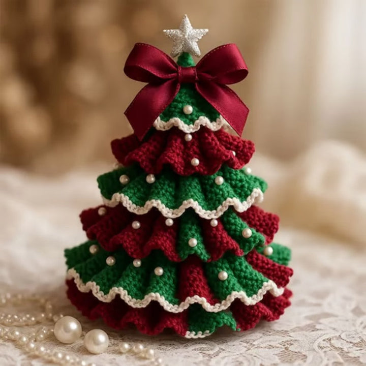 BowLift | PearlPine – Elegant hand-crocheted Christmas trees