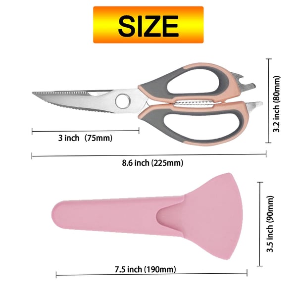 BowLift | ChefSecret – 5-in-1 multifunctional kitchen scissors for easy cutting