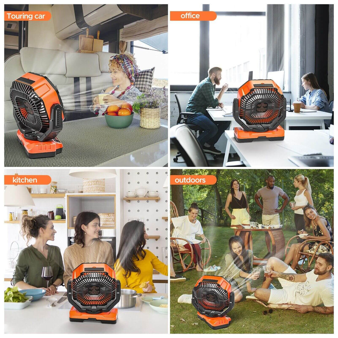 3 In 1 Cordless Camping Fan | Bowlift