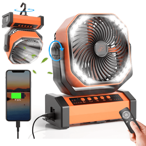 3 In 1 Cordless Camping Fan | Bowlift