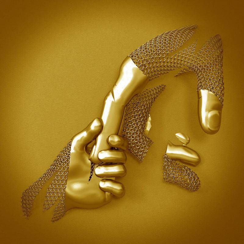 BowLift | Canvas Art with Metal Figure - AmorArte