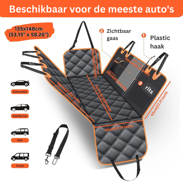 TravelGuard Protector – Luxury Seat Cover for Pets Bowlift