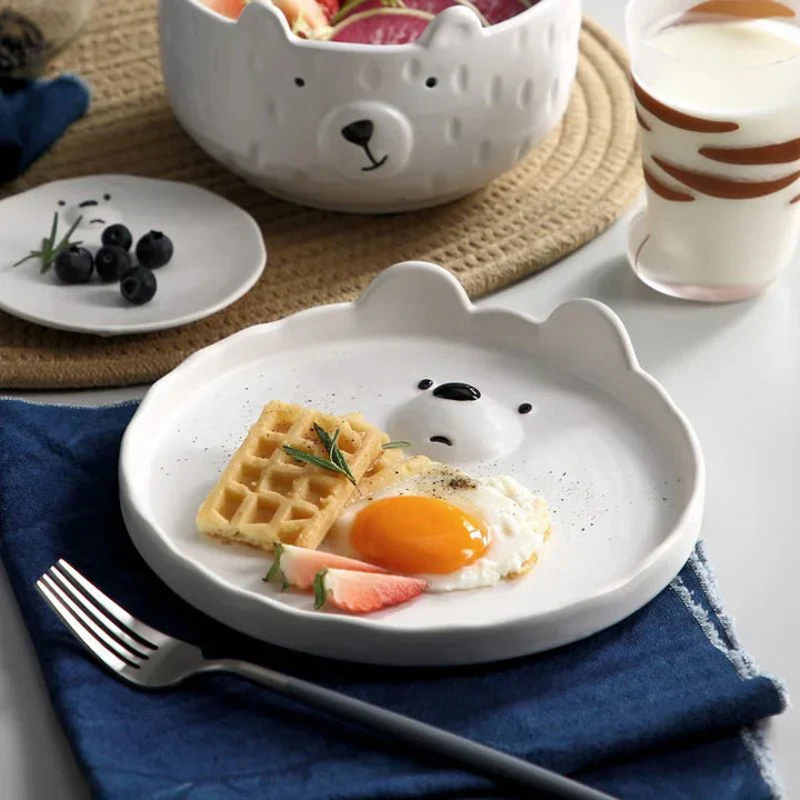 BowLift | Cute Polar Bear Dinnerware Set of Ceramics - PolarJoy