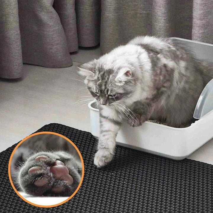 BowLift | Soft Waterproof Litter Mat – Easy Clean Kitty Litter Floor Mat for a Tidy Home