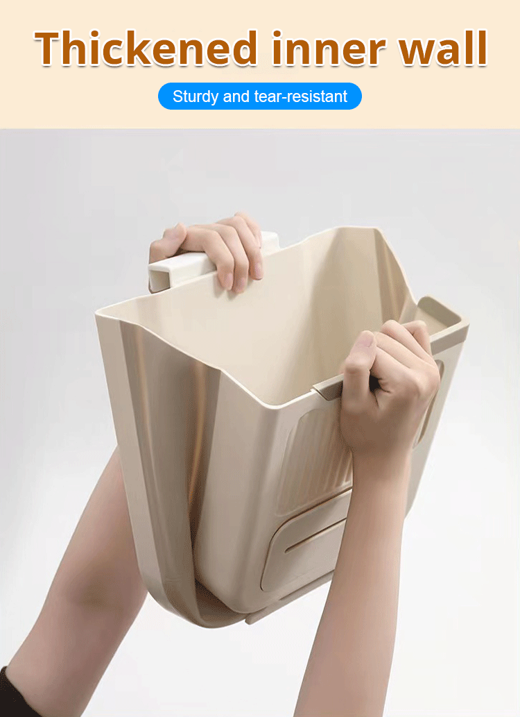 Folding Hanging Kitchen Waste Trash Can