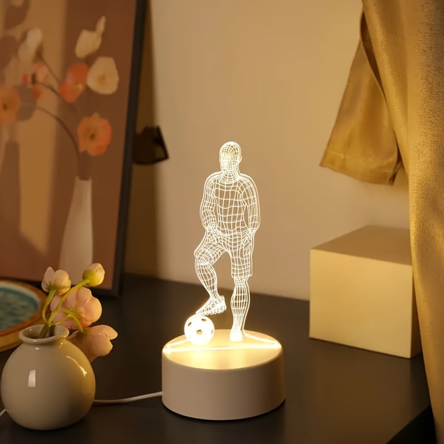 SportGlow Lamp - 3D Football Illusion Table Lamp Bowlift