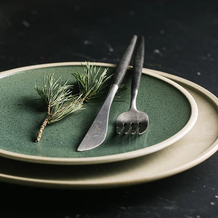 Ceramic Dinner Plate Elegant Western Tableware for Steak and Salads | Bowlift