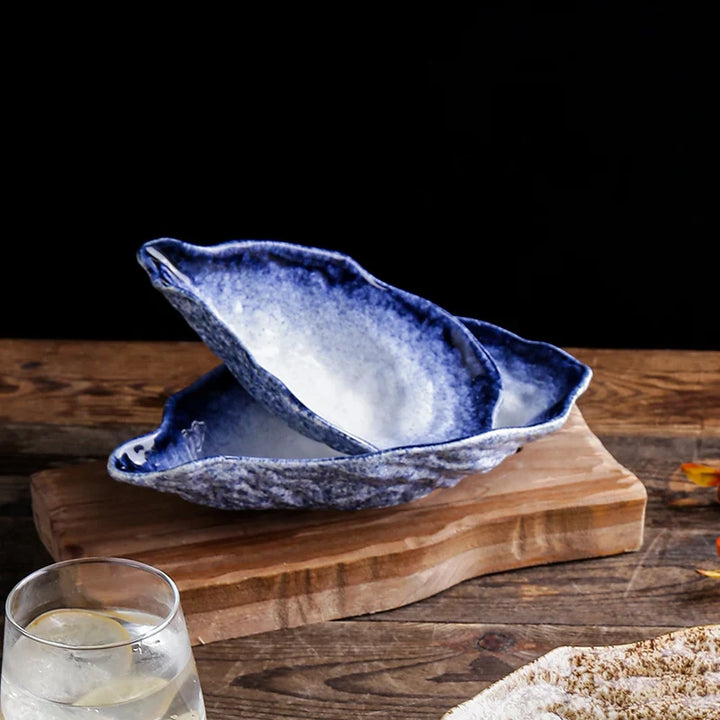 Ceramic Oyster Creative Plate Sushi Sashimi Cold Dish Tableware Plate | Bowlift