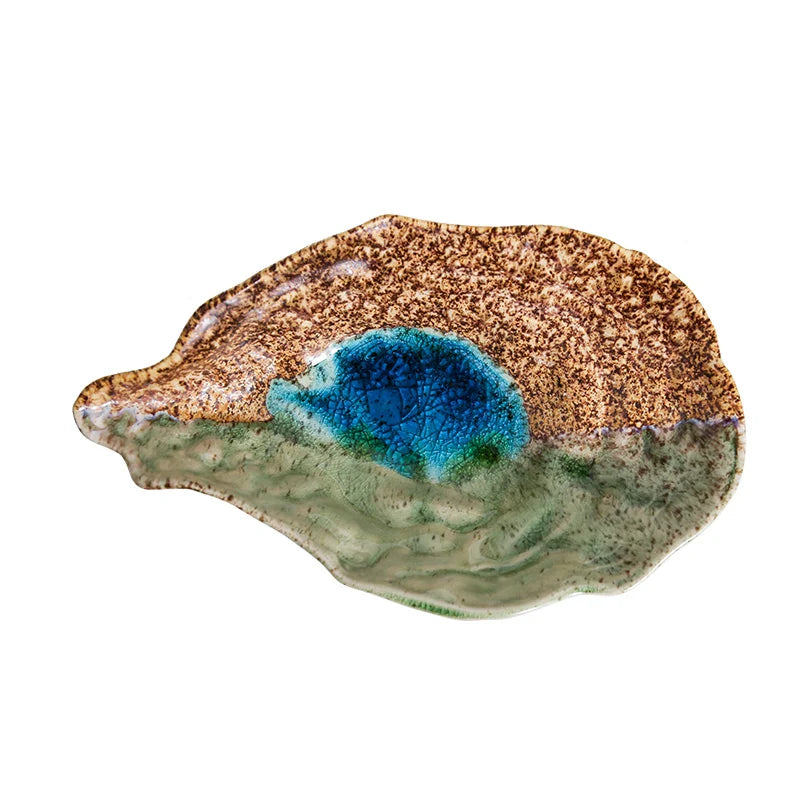Ceramic Oyster Creative Plate Sushi Sashimi Cold Dish Tableware Plate | Bowlift
