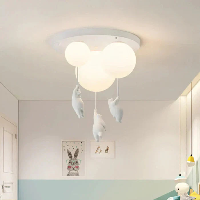 BowLift | Children's Ceiling Lamp with Bear and Balloon - CloudBear
