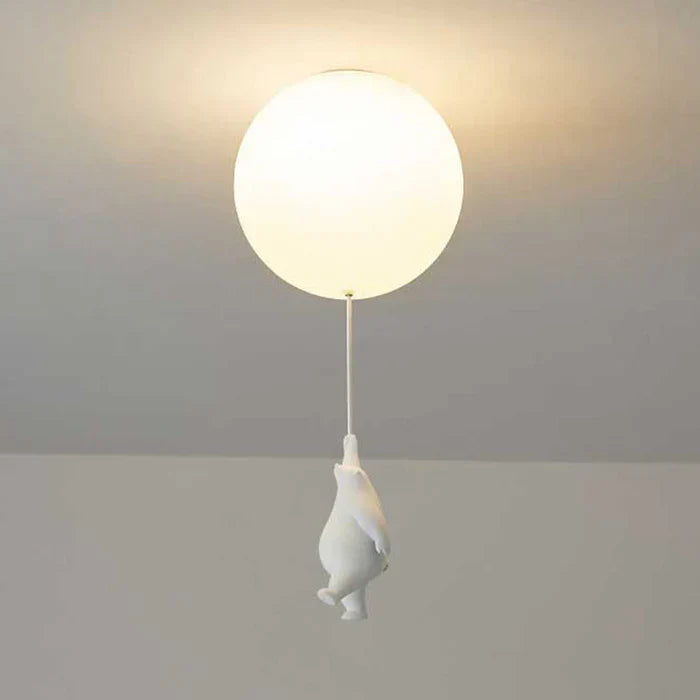 BowLift | Children's Ceiling Lamp with Bear and Balloon - CloudBear
