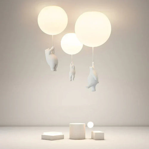 BowLift | Children's Ceiling Lamp with Bear and Balloon - CloudBear