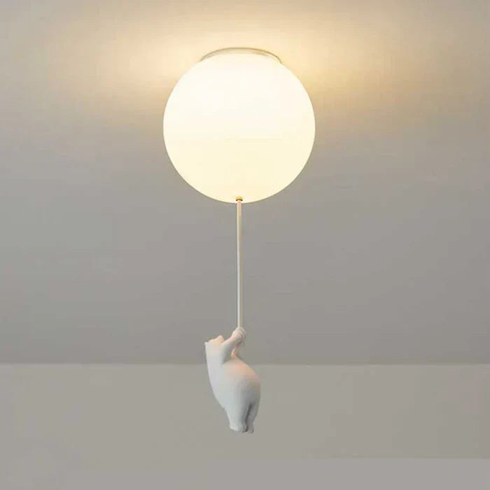 BowLift | Children's Ceiling Lamp with Bear and Balloon - CloudBear