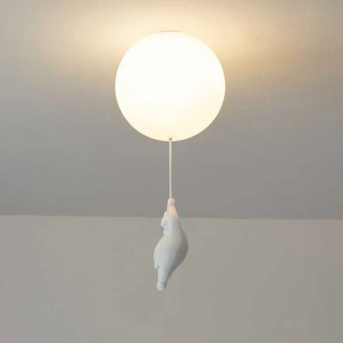 BowLift | Children's Ceiling Lamp with Bear and Balloon - CloudBear