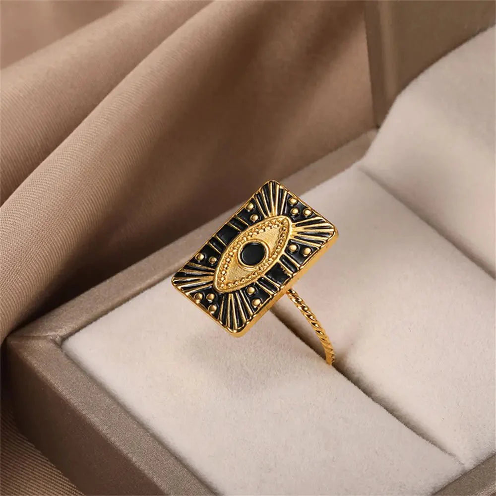 BowLift | Classy Evil Eye Heart & Rectangle Rings