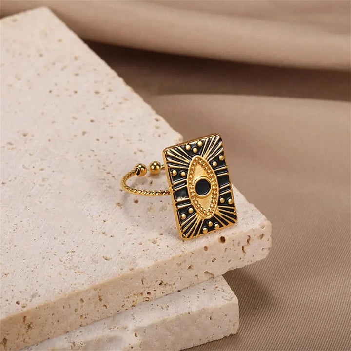 BowLift | Classy Evil Eye Heart & Rectangle Rings