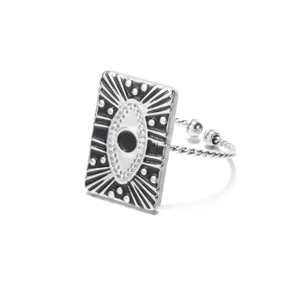 BowLift | Classy Evil Eye Heart & Rectangle Rings