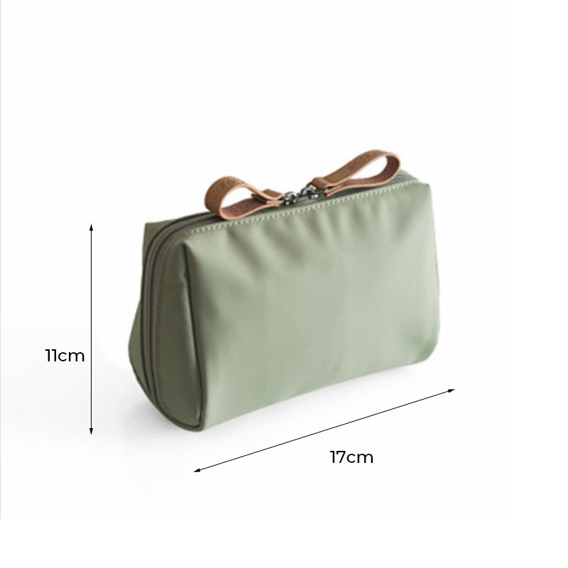 BowLift | Solid Color Cosmetic Bag with Double Zipper