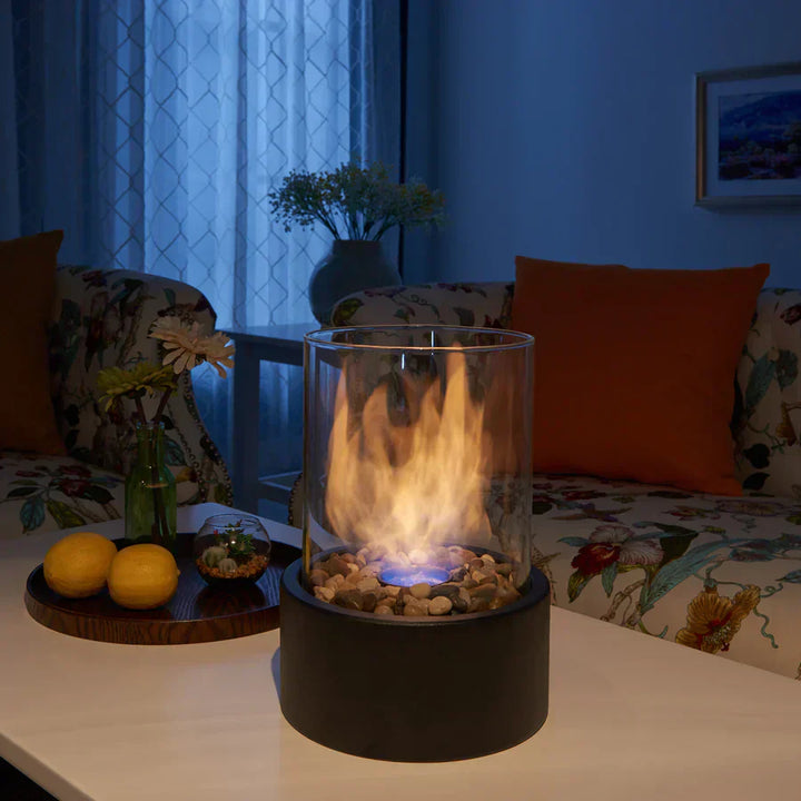 BowLift | Fire Pit Tabletop Ethanol Burner with Glass