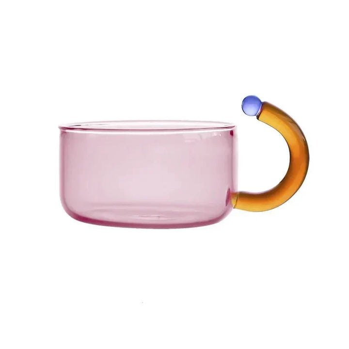 BowLift | Contrasting Color Glass Teapot Set – Stylish & Heat Resistant Design