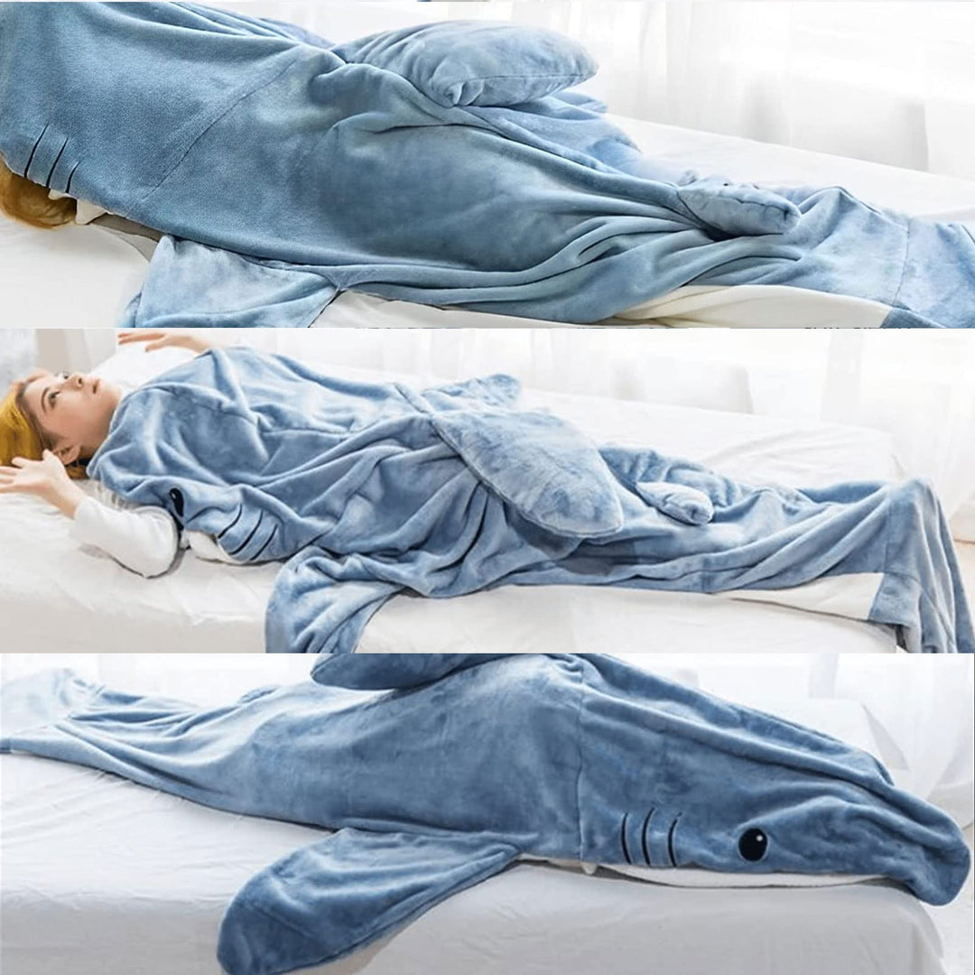 BowLift | Cosy Shark Blanket Suit – Snuggly Wearable Sleeping Bag