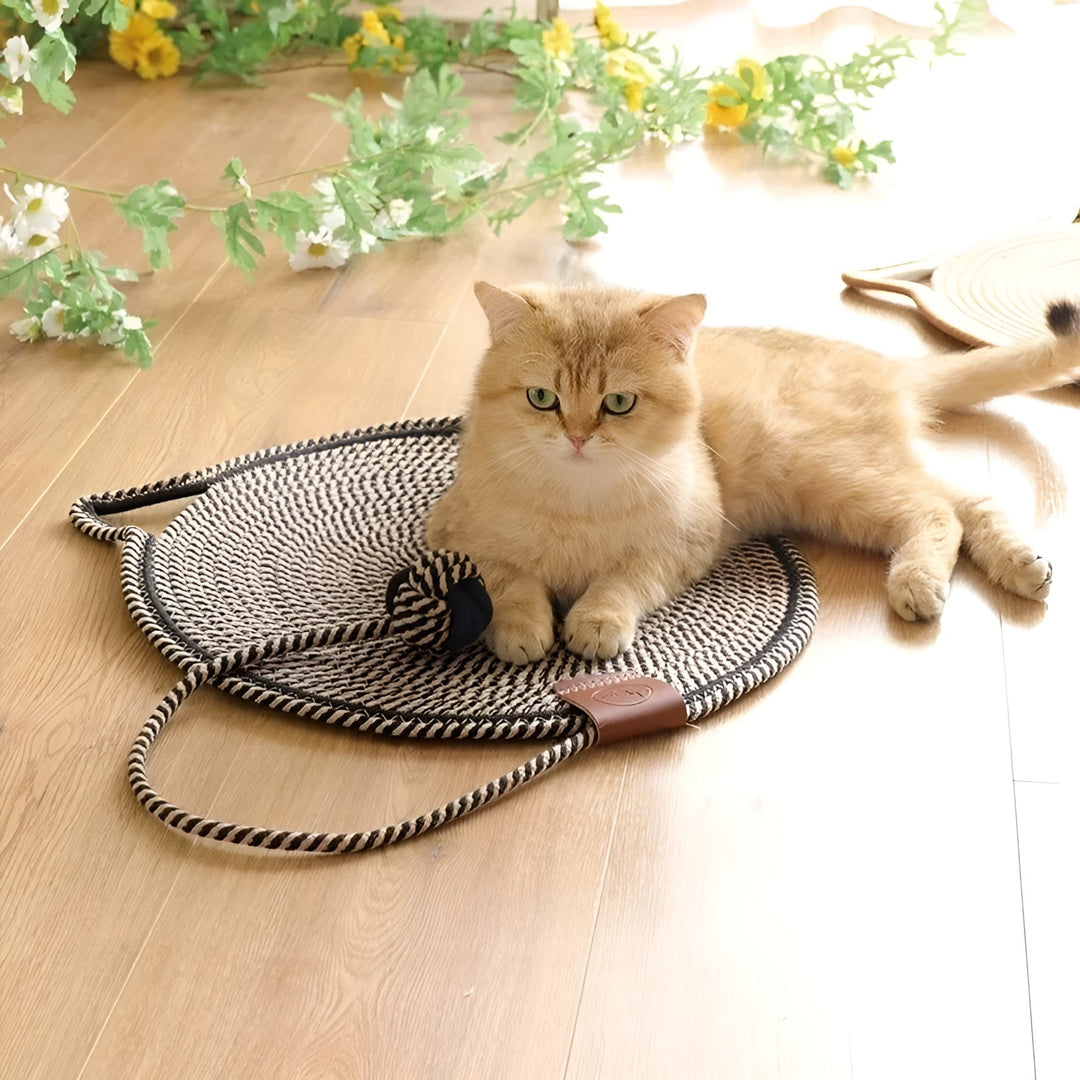 BowLift | Cotton Cat Scratching Mat of Rope - ClawGuard