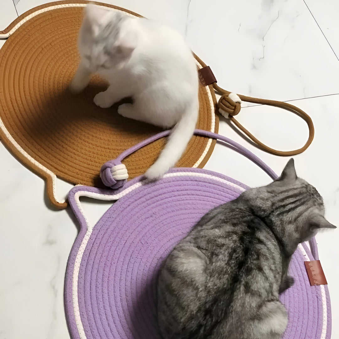 BowLift | Cotton Cat Scratching Mat of Rope - ClawGuard