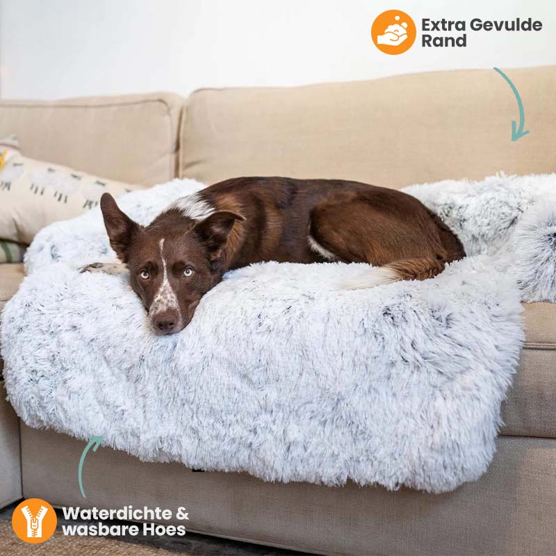 BowLift | Water Repellent Dog Bed Protection with Soft Vegan Fur – Non-slip, Comfortable, Suitable for All Dog Sizes