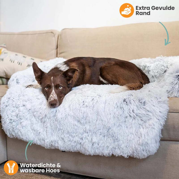 BowLift | Water Repellent Dog Bed Protection with Soft Vegan Fur – Non-slip, Comfortable, Suitable for All Dog Sizes