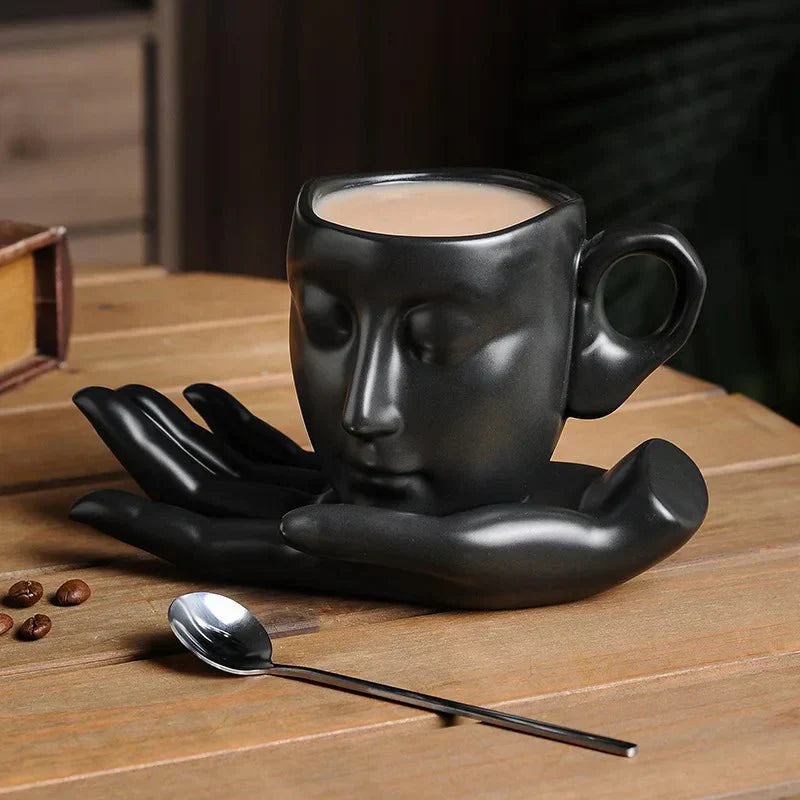 BowLift | Coffee Cup Set with Minimalist Face Shape