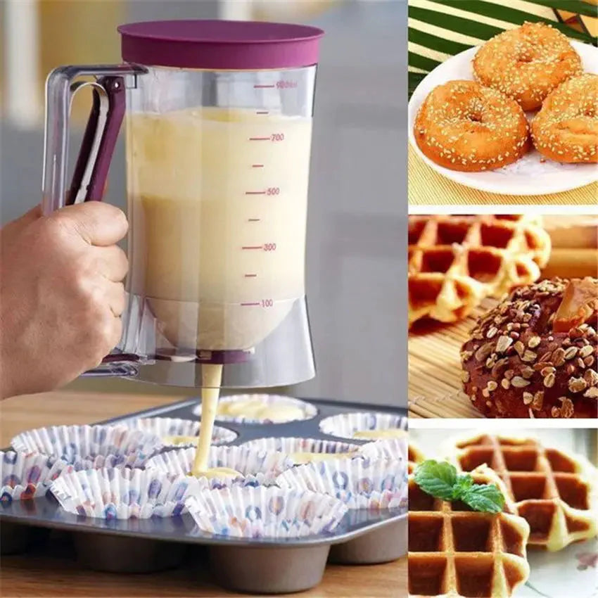 Cupcake Pancake Cookies Cream Dispenser Cake Mix Jug Baking Essentials | Bowlift