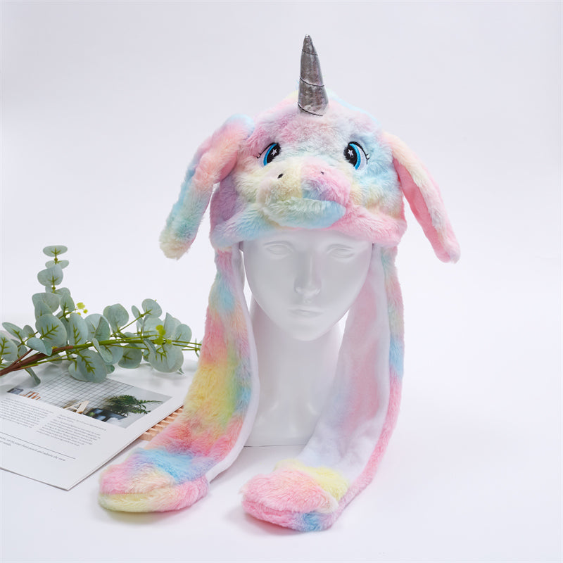 BowLift | BunnyBounce Plush Hat with Moving Ears for Kids & Adults